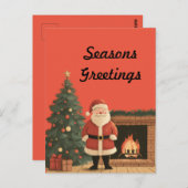 kerstman briefkaart (Voorkant / Achterkant)