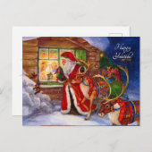 Kerstman Briefkaart (Voorkant / Achterkant)