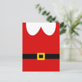 kerstman briefkaart (Staand voorkant)