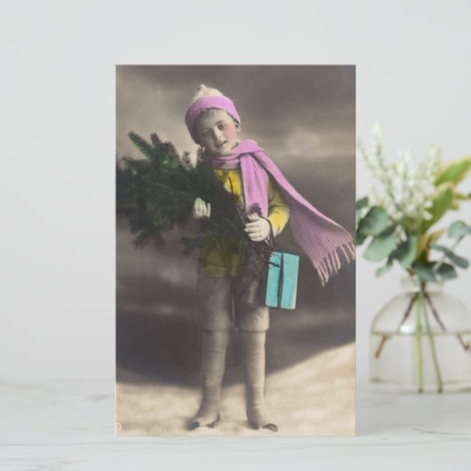 Kerstman Briefpapier (Staand voorkant)