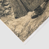  Kerstman - bruinen/beiges Tissuepapier (Detail)