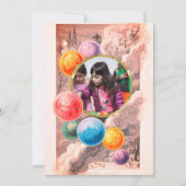  Kerstman Bubbels Vreugde & Geluk Feestdagenkaart (Voorkant)