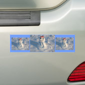 Kerstman Bumpersticker (Op auto)