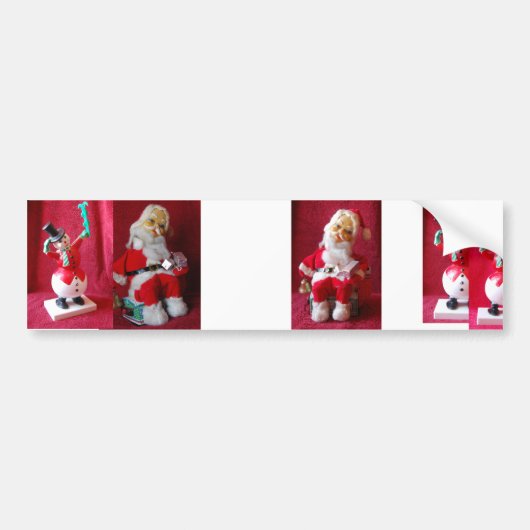 kerstman bumpersticker (Voorkant)