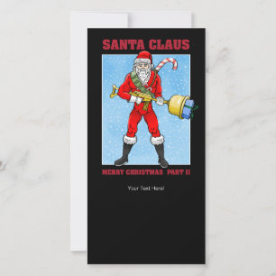 Kerstman cadeau distributie feestdagenkaart