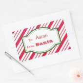 Kerstman Cadeau Label Stickers (Envelop)