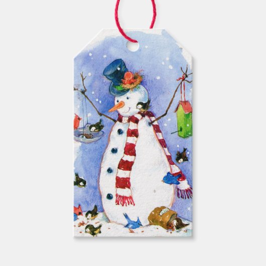 Kerstman cadeaubijsluiter cadeaulabel (Voorkant)