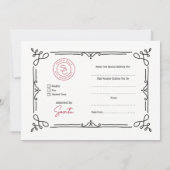 Kerstman Cadeaubon Rood & Wit Kaart (Achterkant)