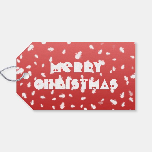 Kerstman Cadeaulabel (Achterkant Horizontaal)