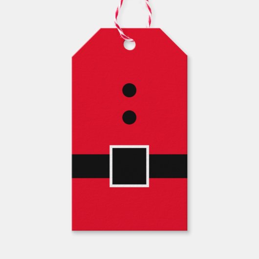 kerstman cadeaulabel (Voorkant)