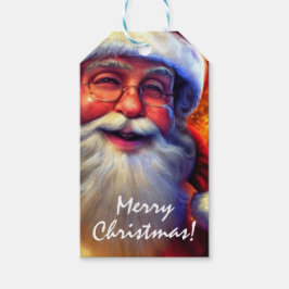 kerstman cadeaulabel