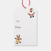 kerstman cadeaulabel (Achterkant)