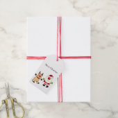 kerstman cadeaulabel (Met Touw)