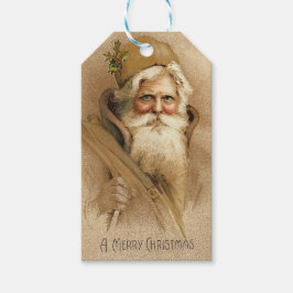  kerstman cadeaulabel