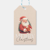  kerstman cadeaulabel (Voorkant)