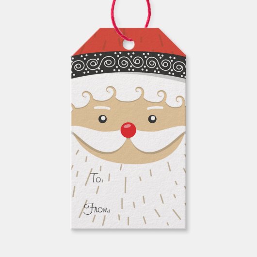 kerstman cadeaulabel (Voorkant)