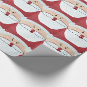 kerstman cadeaupapier (Hoek)