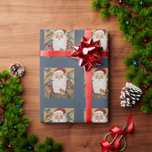 kerstman cadeaupapier