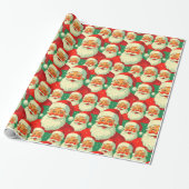 Kerstman Cadeaupapier (Uitgerold)