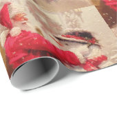 kerstman cadeaupapier (Rol Hoek)