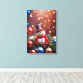 Kerstman Canvas Afdruk (Insitu (Houten vloer))