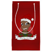 Kerstman cartoon klein cadeauzakje (Voorkant)