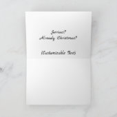 Kerstman Cartoon Lief Spiedende Karakter Kaart (Binnen)