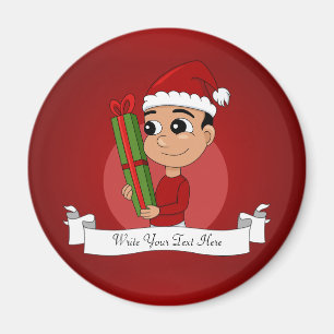 kerstman cartoon magnet magneet