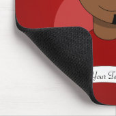 Kerstman cartoon muismat (Hoek)