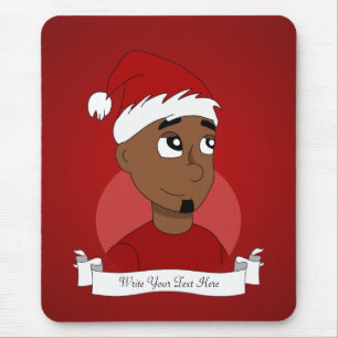 Kerstman cartoon muismat