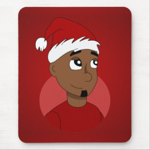 Kerstman cartoon muismat