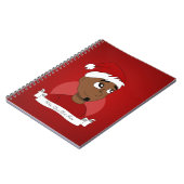 Kerstman cartoon notitieboek (Linkerzijde)