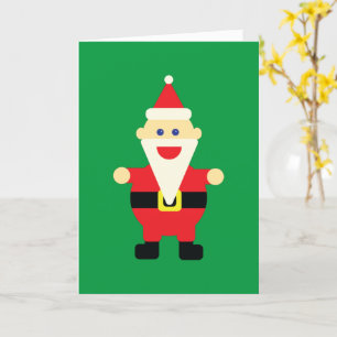Kerstman Cartoon Pret Cute Kerst Vakantie Sfeervol Kaart
