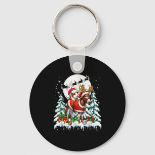Kerstman Cavia Riddt Rendier Ezel Kerst Sleutelhanger