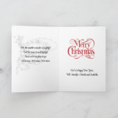 Kerstman checkt zijn lijst van goede jongens en me feestdagen kaart (Binnen)