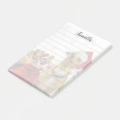 Kerstman Chihuahua Dogs plaatst het briefje Post-it® Notes (Schuin)