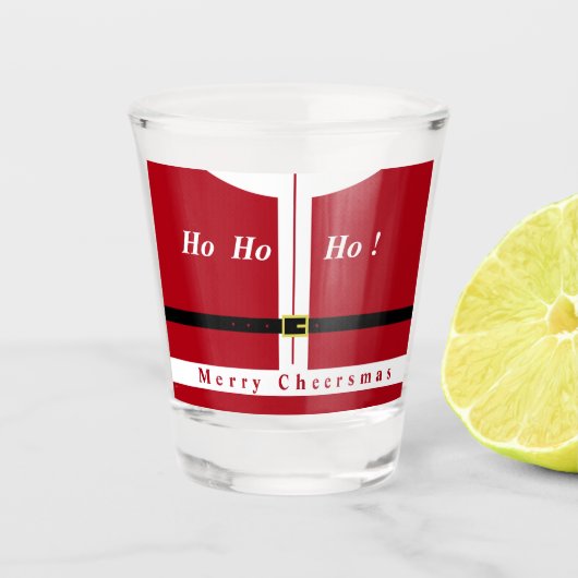 Kerstman Christmas Shot Glass Glas (Voorkant)