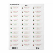 Kerstman Clausule met Kerstmis teken Adres Etiket (Full Sheet)