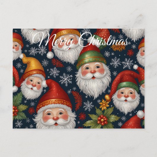 Kerstman Collectie Feestdagenkaart (Voorkant)