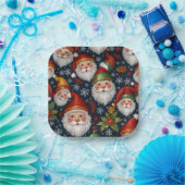  Kerstman Collectie Papieren Bordje (Feest)