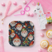  Kerstman Collectie Papieren Bordje (Feest)