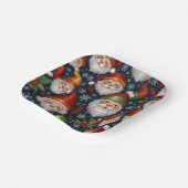  Kerstman Collectie Papieren Bordje (Gebogen)
