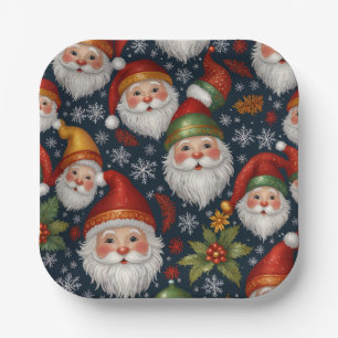  Kerstman Collectie Papieren Bordje
