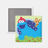 Kerstman Cookie Monster Magneet (Voorkant / Achterkant)