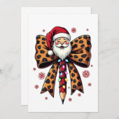 Kerstman Coquette strik School Lesgeven  Kaart (Voorkant / Achterkant)