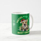  Kerstman Corgi Koffiemok (Voorkant rechts)