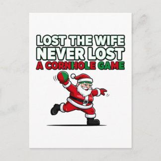 Kerstman Cornhole Spel Vakantie Grappige Kerst Cit Briefkaart