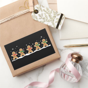 Kerstman Cute Kerst Vakantie Bakker  Rechthoekige Sticker