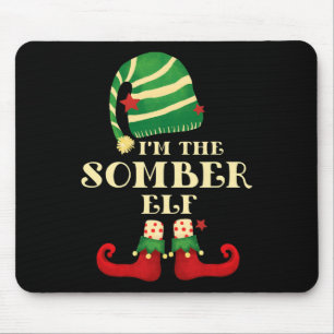Kerstman De Sombere Elf Kerstmis Matching Familie Muismat