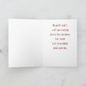 Kerstman deze kerst kaart (Binnen)